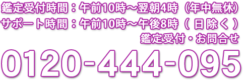 �Ӓ��t����:�ߑO10���`����4��/�Ӓ��t�E���⍇���@0120-444-095