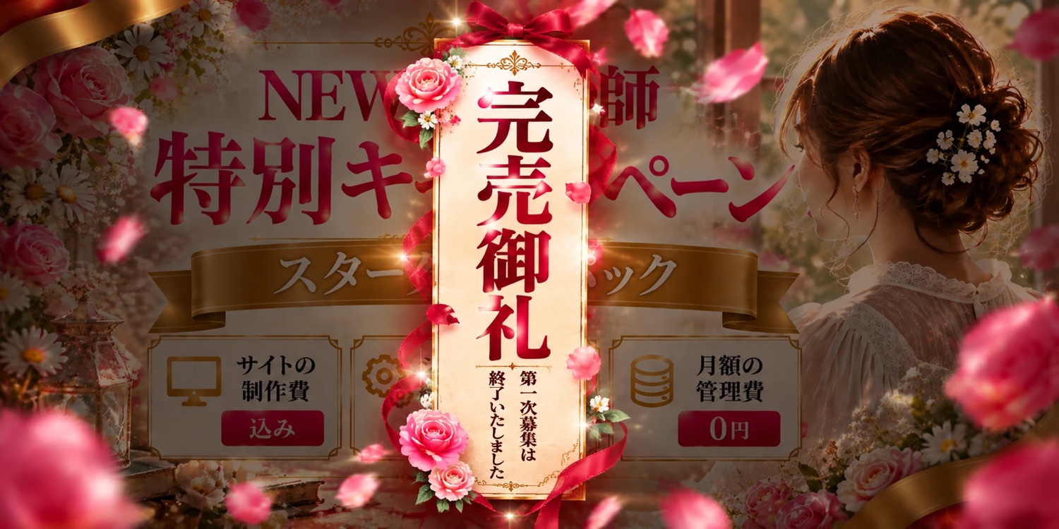 大募集キャンペーン スターターパック 今だけ サイトの制作費込み システムの組み込み費込み 月額の管理費0円 あなただけの専用ホームページ 電話占いシステムもお作りいたします